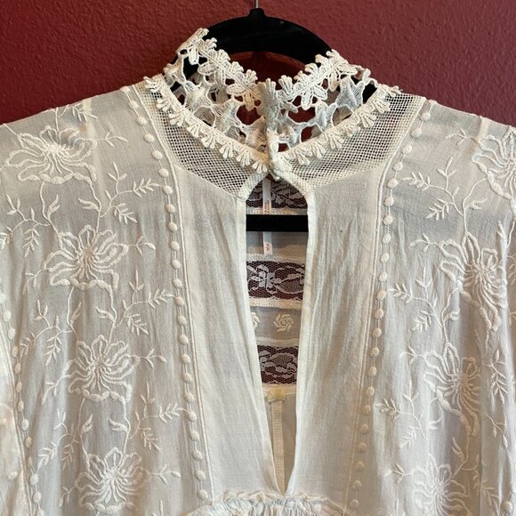 Free People Dreamy White Mini Dress; Size S - Picture 3 of 10